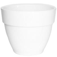 Кашпо Лори 10,5л белый с дренаж вставкой /4шт/ЭД