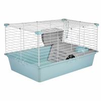 Клетка д/круп. грыз Дарэлл КРОЛИК 80 №4 складная с  домиком 78*48*43см бирюз/белый/41894/Дарэлл