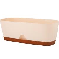 Балконный ящик 40см Амстердам WOOD сливочный (6л) IG6105