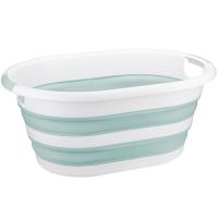 Таз ФЛЕКС 17,5л овал складной морская волна М2520 /5шт/М-пласт 