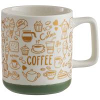 Кружка 380мл зеленый Ф18-017L /48шт/ Rosario