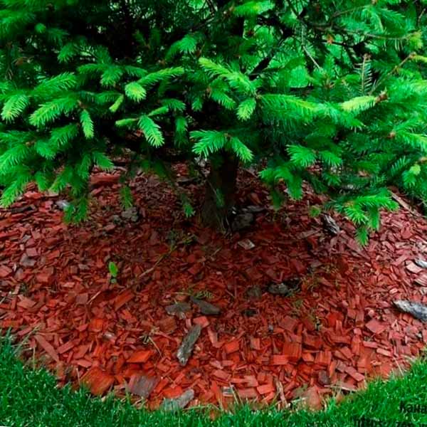 Щепа декоративная 60л красная