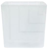 Кашпо для орхидей Квадро 1,2л прозрачный КВ12-00