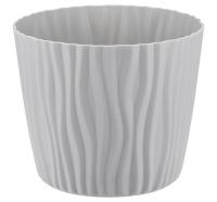 Кашпо ВОЛНА 2л серый М3188