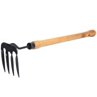 Мотыжка 4-х зубая 480мм дерев. ручка TOR-HOE4TW480 /12шт/Tornadica
