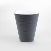 Кашпо Валенсия 5,2л антрацит со вставкой