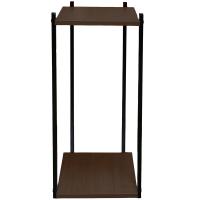 Полка №70-02 мебельная для цветов ВЕНГЕ ЛДСП 32*h70 2 гор РЗДИ