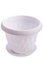 Кашпо "Розетта" 1,7л мрамор С126МРА