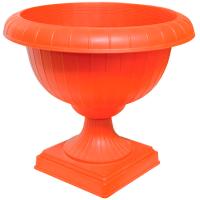 Вазон на ножке низкий 14л №3 терракот 07013