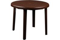 Стол круглый d 90см коричневый 05535 /Милих