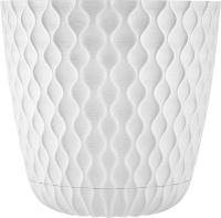 Кашпо Wave D270мм 10л белоснежный жасмин IG650410048/12шт/ПР