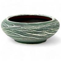 Кашпо плошка Меренга изумруд 18см