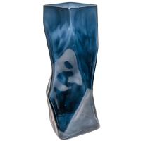 Ваза Ледник 3 h24см крш. темн. дым 074487