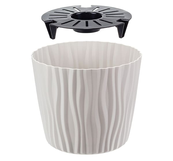 Кашпо ВОЛНА 4л серый М3189