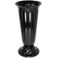 Вазон д/срезки Цветочный №2 4,5л черный 