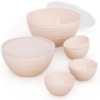 Набор Чаш Оазис (2шт,2,5л,4л) (4шт*0,35л) бежевый М8897 /12шт/ Альтерн