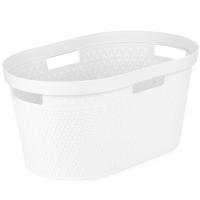 Таз д/белья 35л Элемент овальный белый М9021 /6шт/ Альтерн 