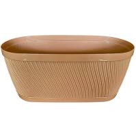 Кашпо Соната 4л овал кофе с прик. под. А034 /20шт/Арз