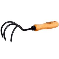 Рыхлитель 3-х зубый 140мм дерев. ручка TOR-LSN140 /12шт/Tornadica