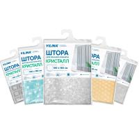 Штора д/ванной 180*180см "Кристалл" Peva куб прозрачный 7179-10019-1 /16шт/В