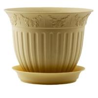 Цветочный горшок Виноград 2,25л кремовый с поддоном 5PL0151 