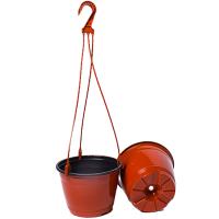 Подвесное кашпо №19М 2,5л с переливом терракот 