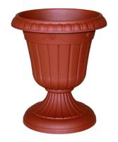 Вазон на ножке высокий 5,5л Валенсия коричневый 07063