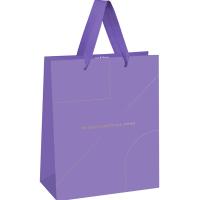 Пакет подарочный 33*42*12см "Monocolor. Lavender" отд. фольг, мат лам MESHU/Рельеф