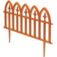 Забор Кованый цветок 3м*30см 5-ти секционный оранжевый