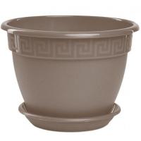 Цветочный горшок Антик 1,6л фраппе с поддоном