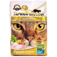 Корм для кошек Ночной охотник 400г цыпленок сухой