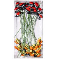 Стикер Пчелка (желтая, оранжевая) 24шт FH83309 R/O 