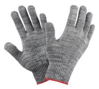 Перчатки без ПВХ 4Н хб средние 10класс серые М 