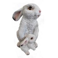 Зайчиха с зайчонком (белый) 718224/F836