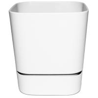 Кашпо квадрат. Гранд 5,5л белый с под. 5PL0753 /6шт/ТП