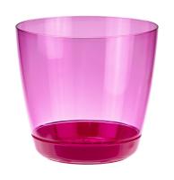Кашпо ОРХИДЕЯ 3л прозрачно-розовый М3051