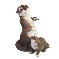 Выдра с малышом L17W12H20 713941/F767
