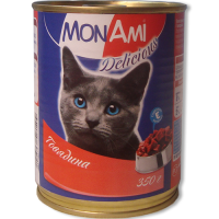 Корм для кошек МонАми Мясное ассорти 350гр 