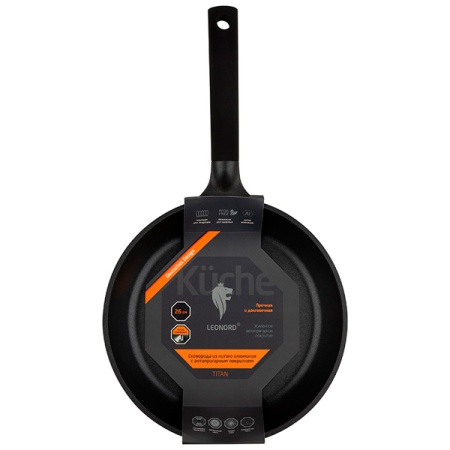 Сковорода алюмин. D26см TITAN  с антиприг. дно 111205 /шт/ Leonord 