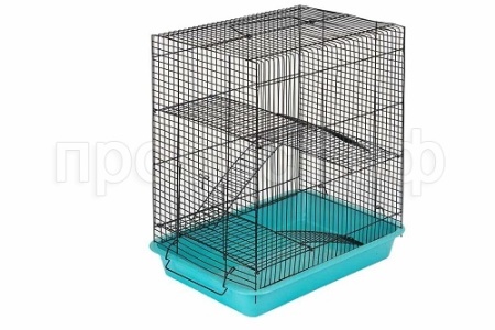 Клетка для грызунов Хома №3 33*24*38см бирюзовая/4237